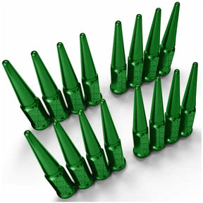 50 Caliber Racing 3/8-24 Extended Spike Lug Nuts - 60 Degree Taper Seat