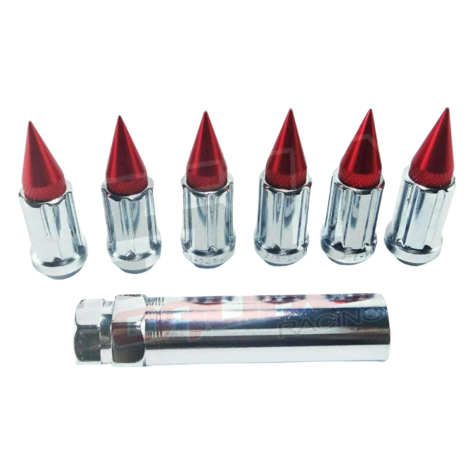 3/8 x 24 Spiked Lug Nuts (16 Pack) | 50 Caliber Racing