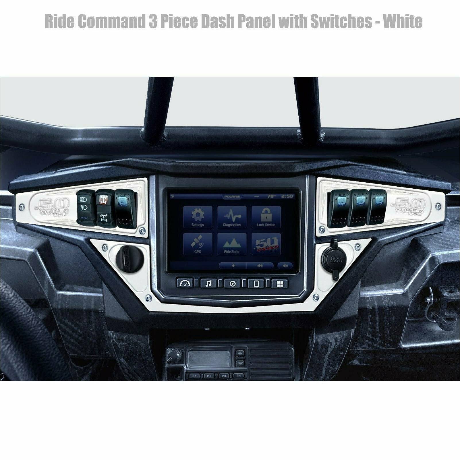 Polaris RZR XP 1000 (2017+) Ride Command 6 Switch Dash Panel - Kombustion Motorsports