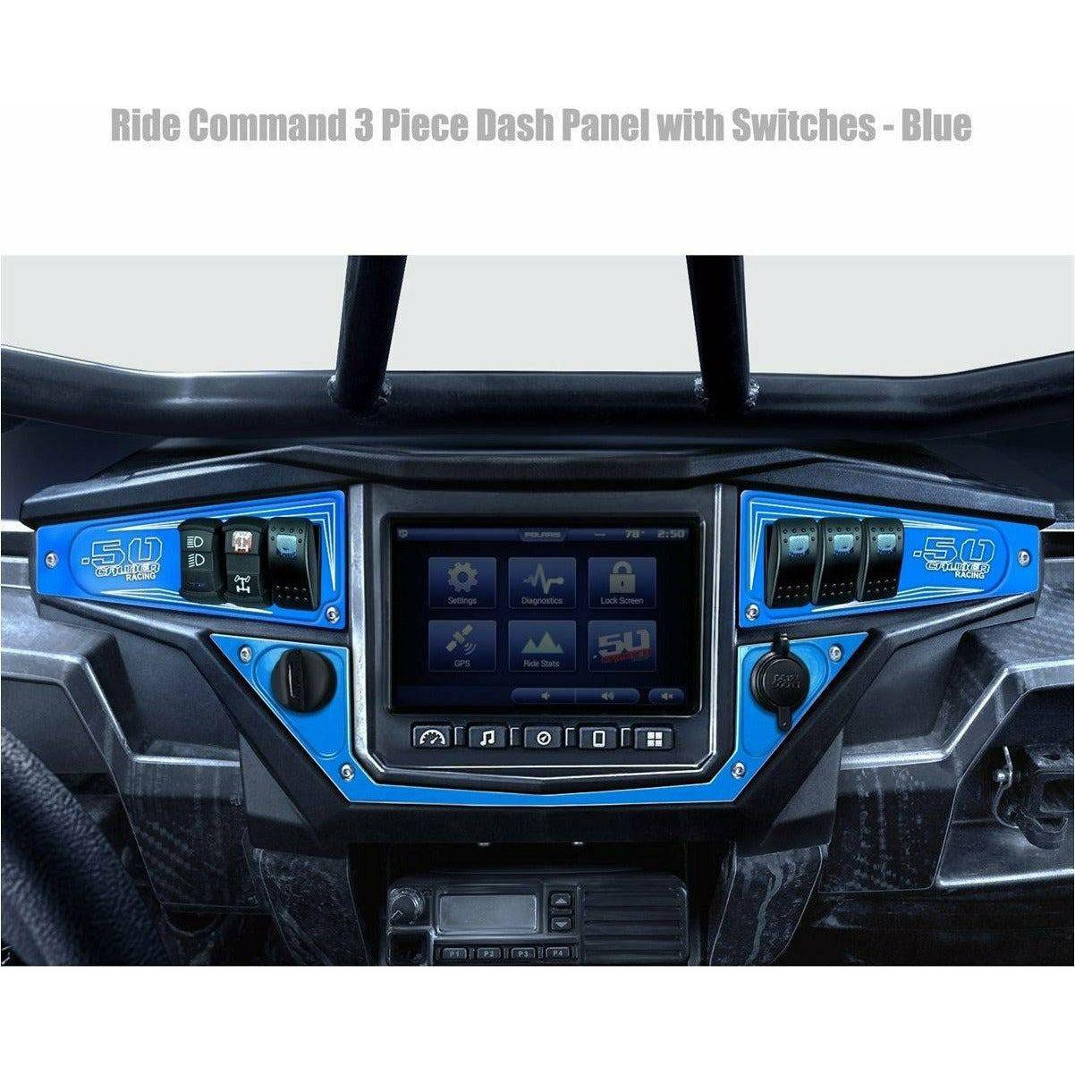 Polaris RZR XP 1000 (2017+) Ride Command 6 Switch Dash Panel | 50 Caliber Racing