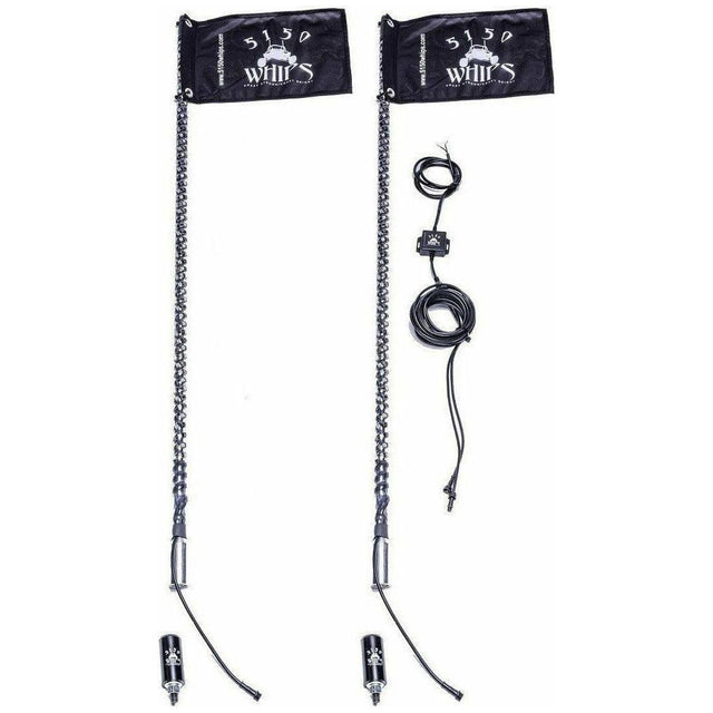 187 LED Whip with Flag (Pair) | 5150 Whips