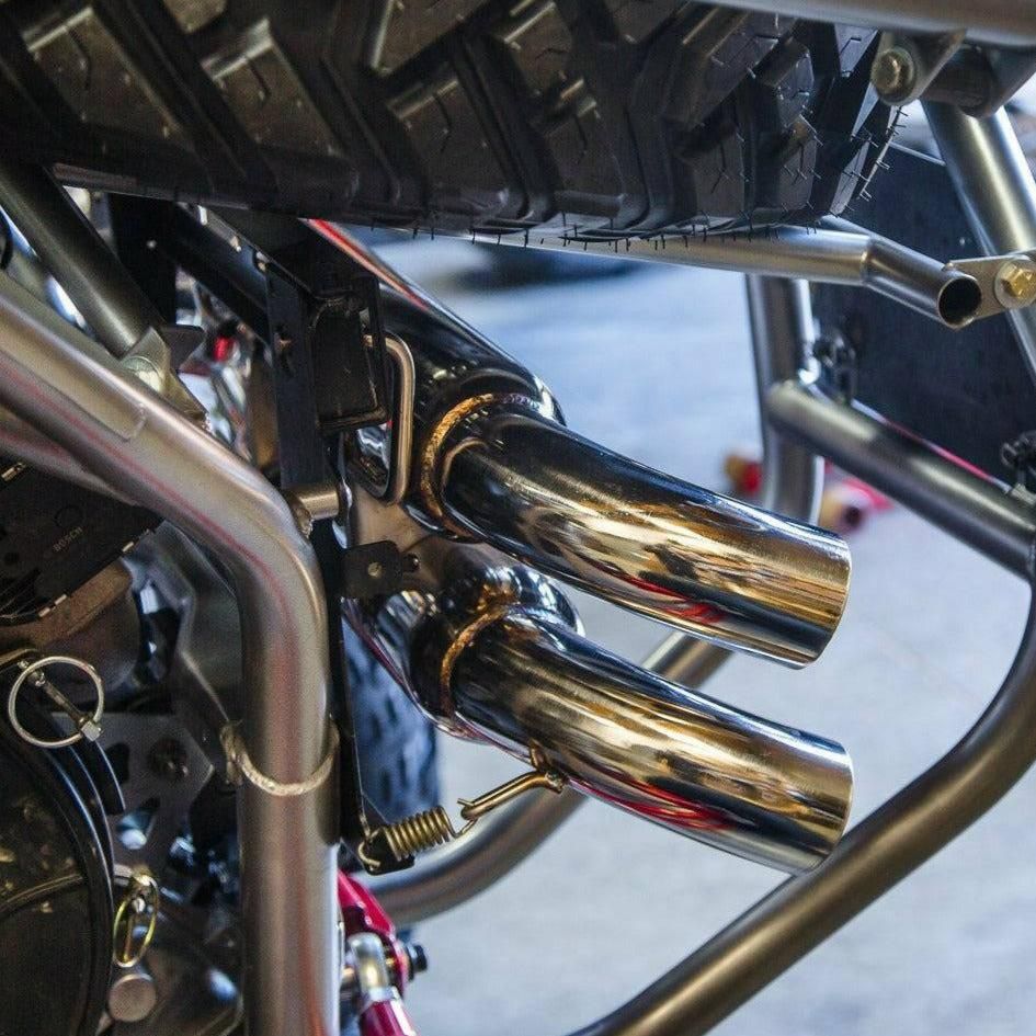 Polaris RZR Turbo Dual Tip Exhaust System | Agency Power