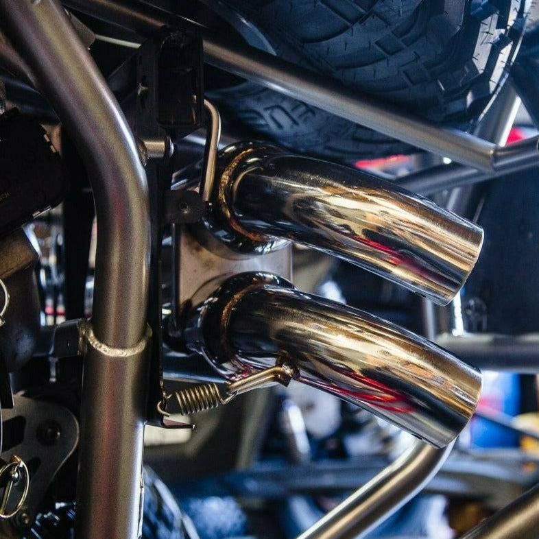 Polaris RZR Turbo Dual Tip Exhaust System | Agency Power