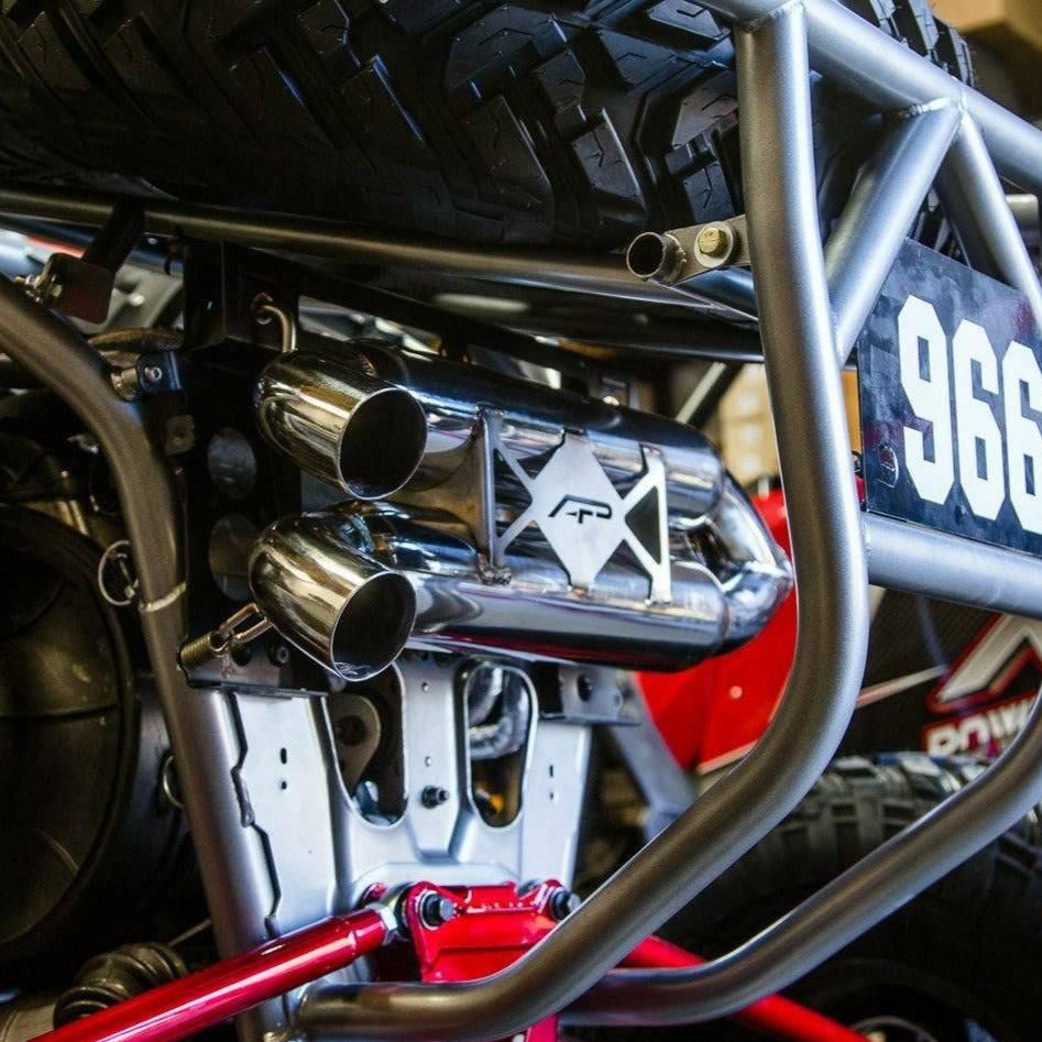 Polaris RZR Turbo Dual Tip Exhaust System | Agency Power