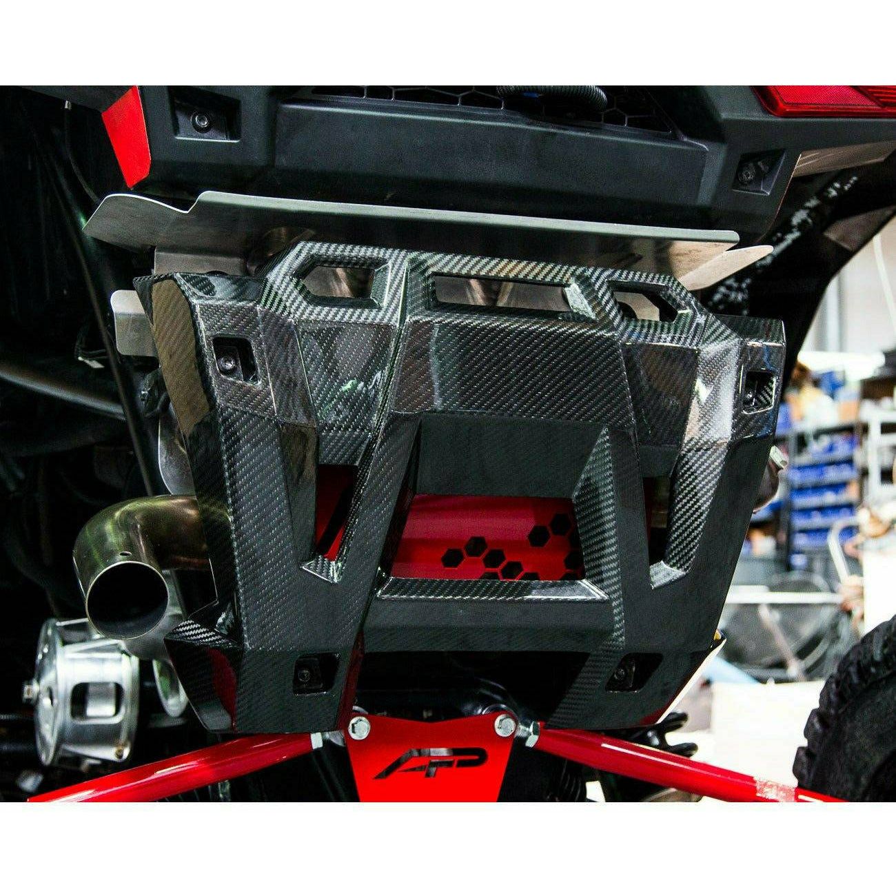 Polaris RZR Carbon Fiber Exhaust Shield | Agency Power