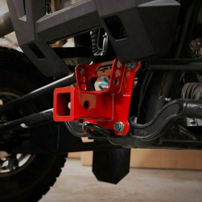 Polaris RZR Turbo S Radius Rod Plate with Hitch Receiver | Agency Power