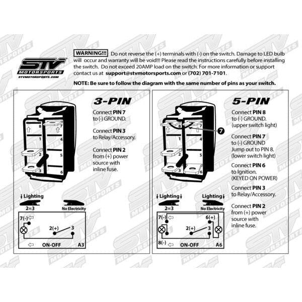 Air Compressor Rocker Switch