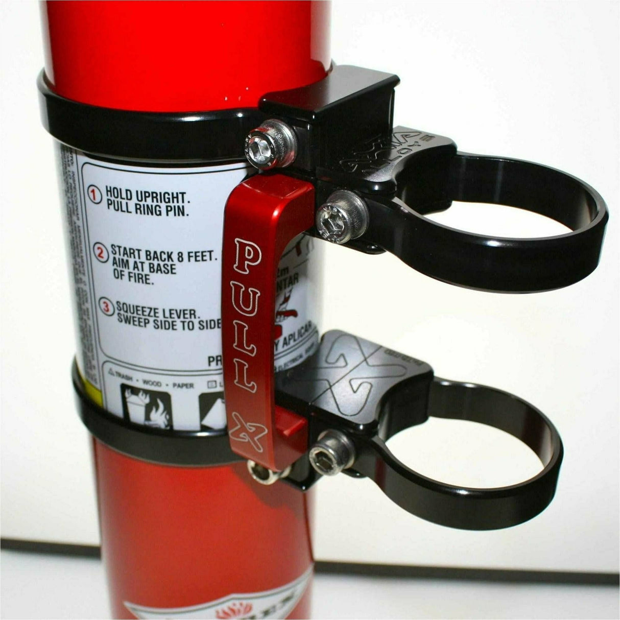 Axia Alloys Quick Release Fire Extinguisher Mount with 2.5 lb Extinguisher