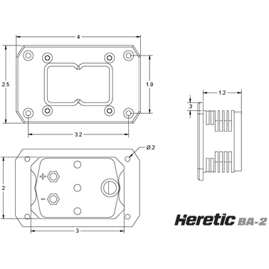 BA-2 Flush Mount LED Light Pod | Heretic