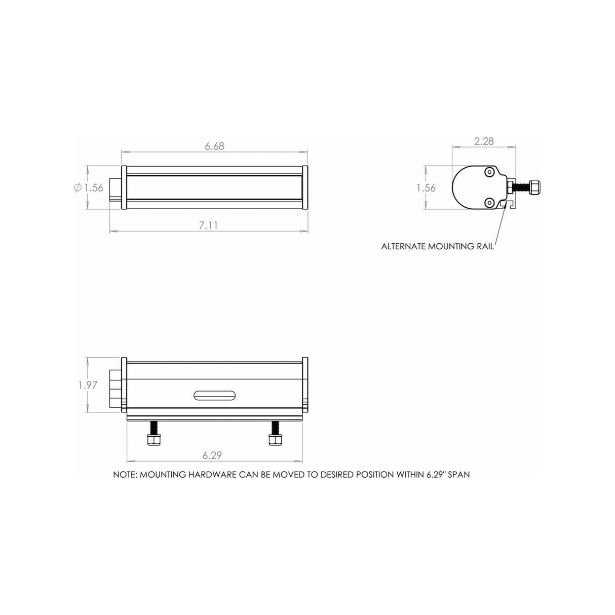 Universal RTL-M Mini LED Rear Light Bar | Baja Designs