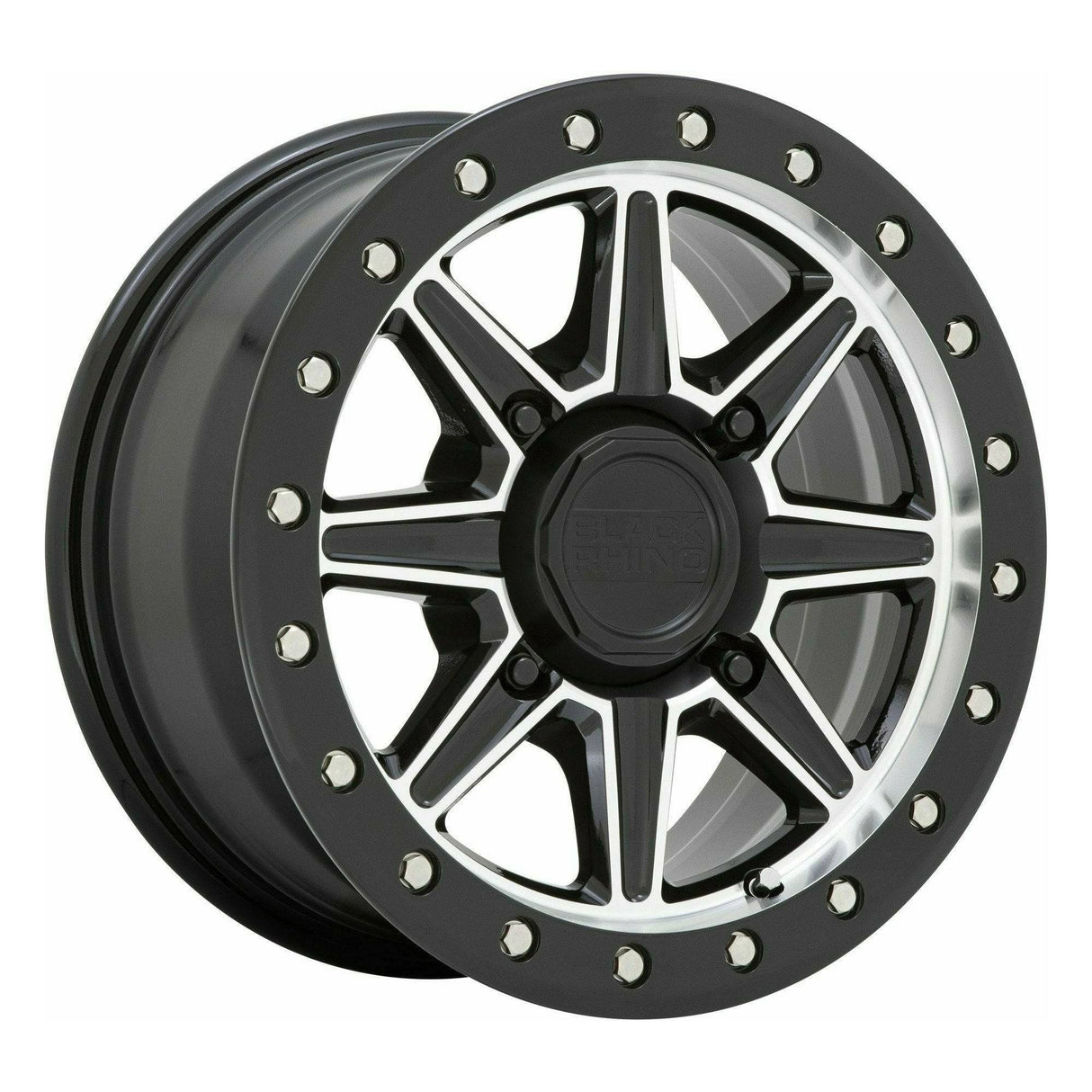 Black Rhino Webb UTV Wheel (Black/Machined)