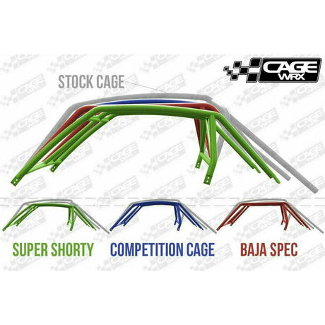 Polaris RZR (2019-2023) Raw Assembled Super Shorty Cage with Roof | CageWRX