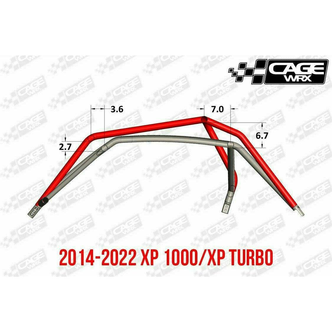 Polaris RZR (2019-2023) Raw Assembled Super Shorty Cage with Roof | CageWRX