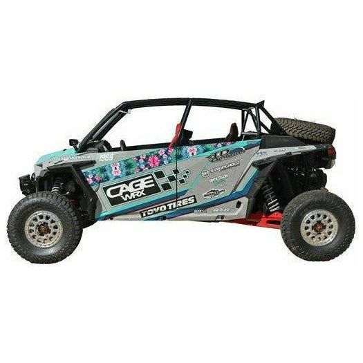 CageWRX Polaris RZR 4-Seater Aluminum Doors (Black)