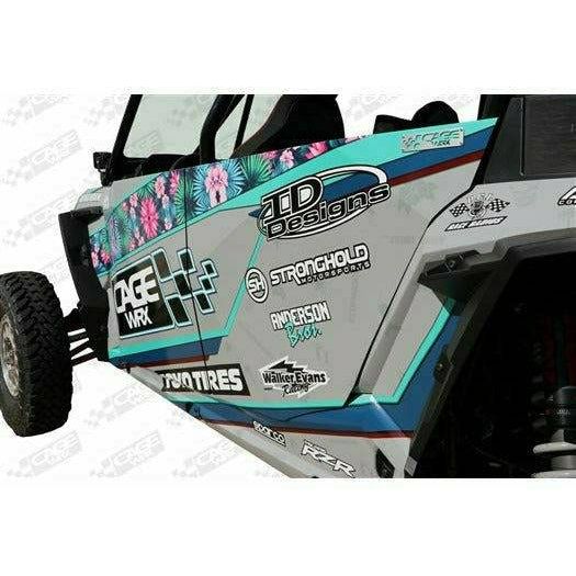 CageWRX Polaris RZR 4-Seater Aluminum Doors (Black)