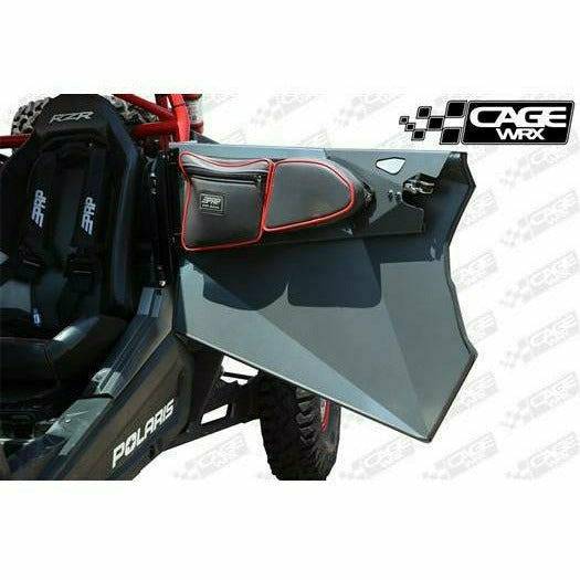 CageWRX Polaris RZR 2-Seater Aluminum Doors (Black)