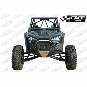 CageWRX Polaris RZR PRO R "SUPER SHORTY" 2-Seater Assembled Cage with Roof (Raw)
