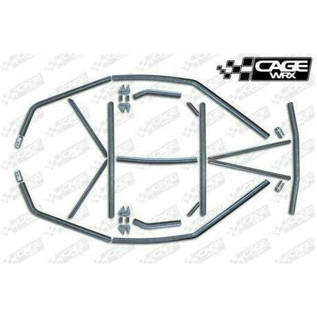 CageWRX Polaris RZR PRO XP "SUPER SHORTY" 2-Door Unassembled Cage Kit (Raw)