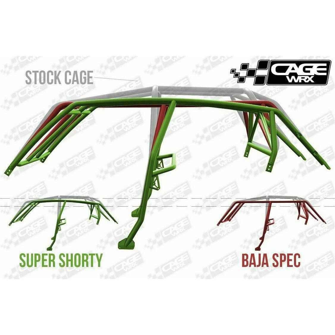 Polaris RZR 4 (2019-2023) Raw Assembled Super Shorty Cage with Roof | CageWRX