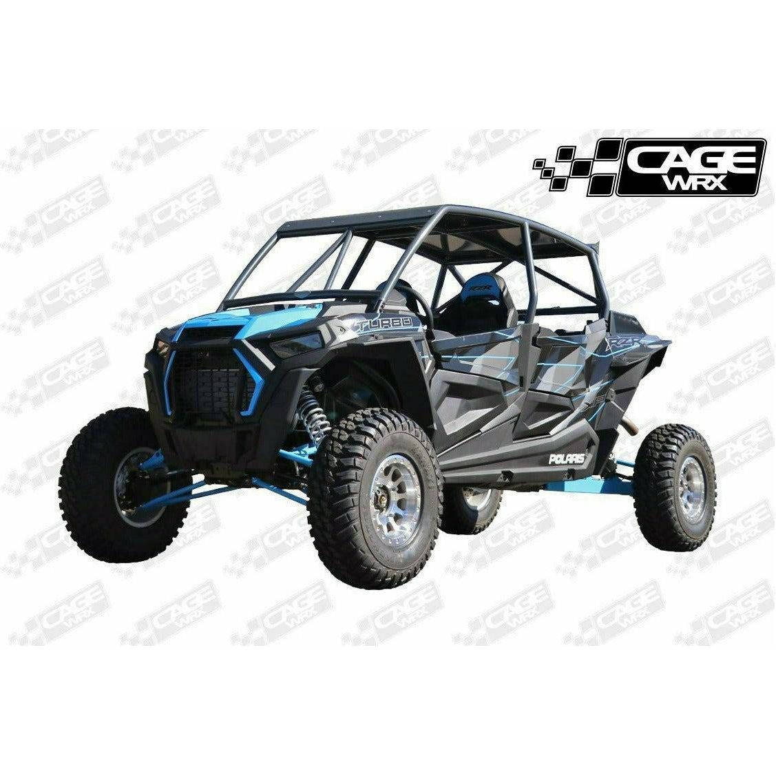 Polaris RZR 4 (2019-2023) Raw Assembled Super Shorty Cage with Roof | CageWRX