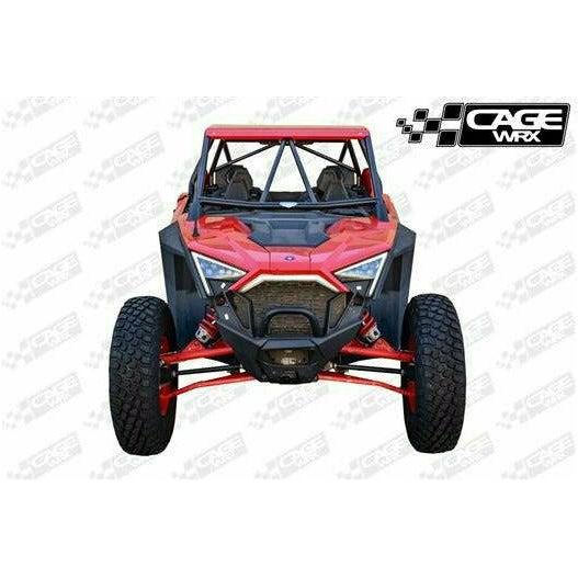 CageWRX Polaris RZR PRO XP "SUPER SHORTY" 4-Door Assembled Roll Cage with Roof (Raw)