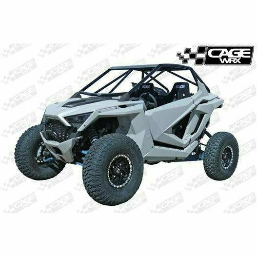 CageWRX Polaris RZR PRO XP "SUPER SHORTY" 2-Door Assembled Roll Cage with Roof (Raw)