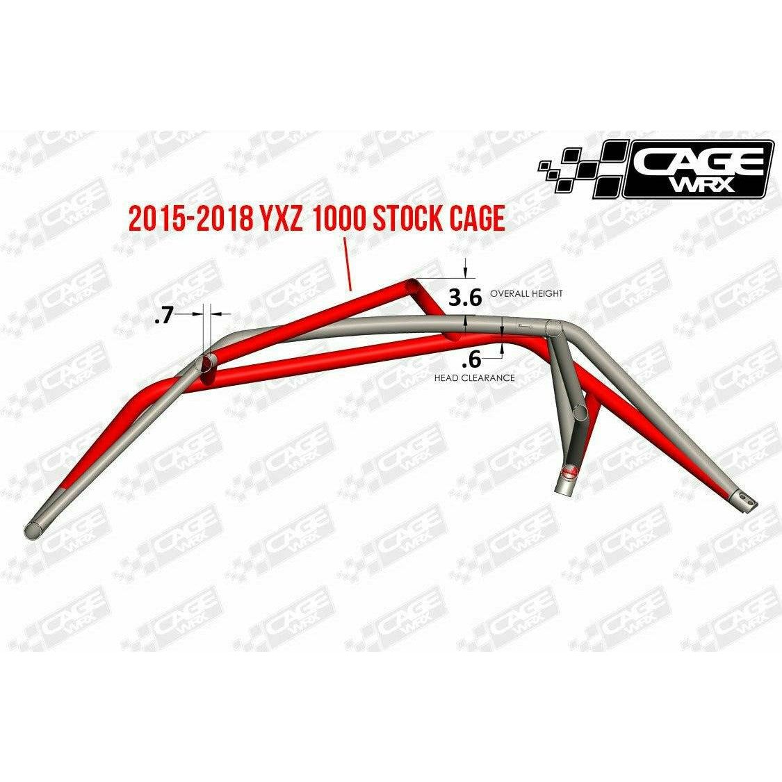 CageWRX Yamaha YXZ 1000R "SUPER SHORTY" Unassembled Cage Kit (Raw)