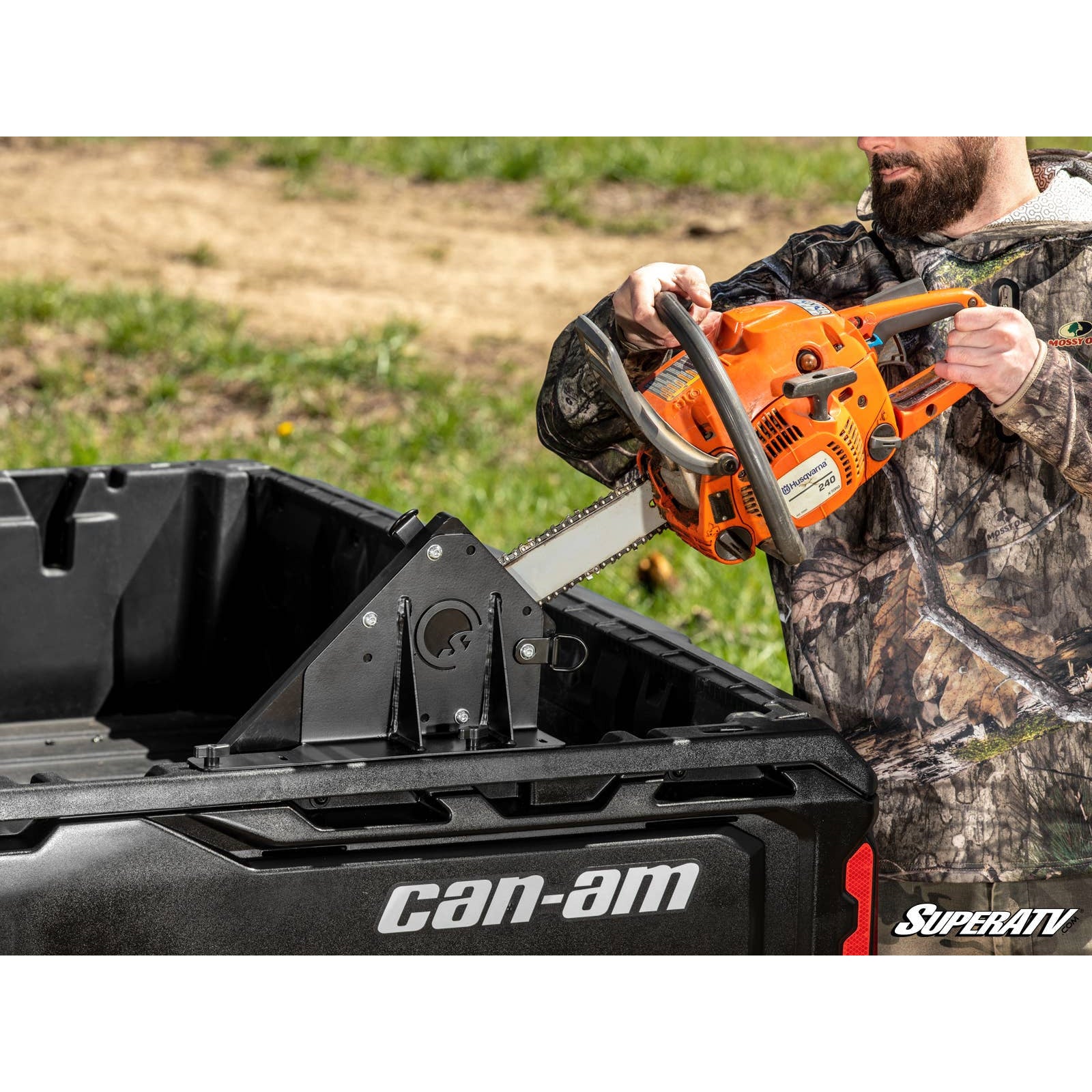Can Am Defender Chainsaw Mount