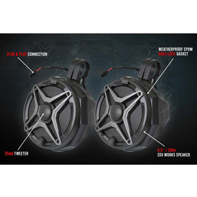 Can Am X3 5-Speaker Audio System - Kombustion Motorsports