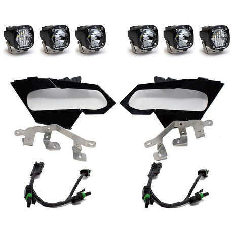 Can Am X3 S1 Triple LED Headlight Kit | Baja Designs