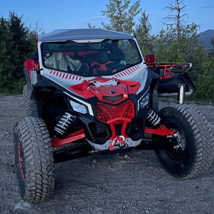 Can Am X3 Vented Glass Front Windshield 2.0 Bent Metal