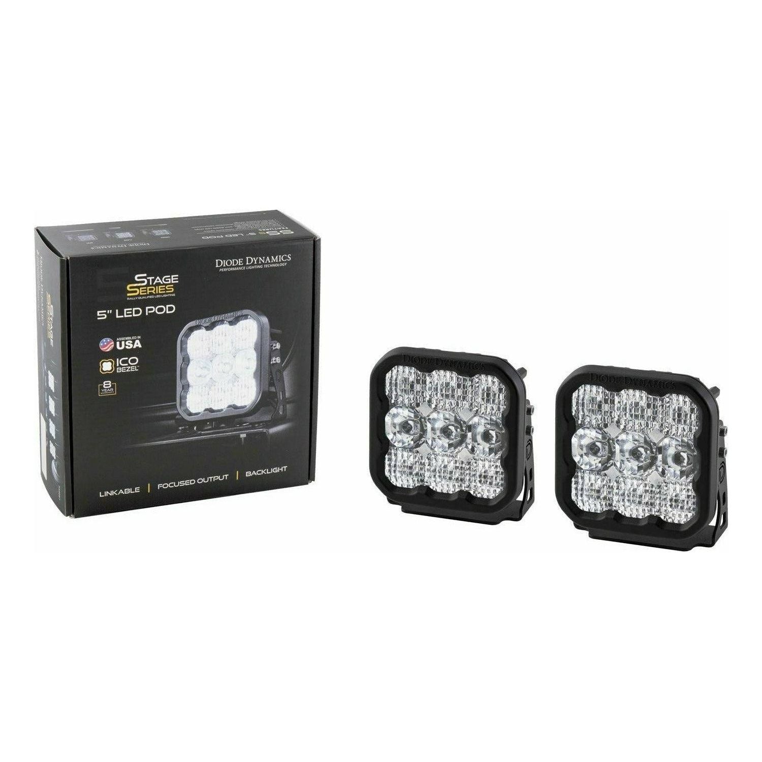 Diode Dynamics Stage Series Sport 5" Pod Lights (Pair)