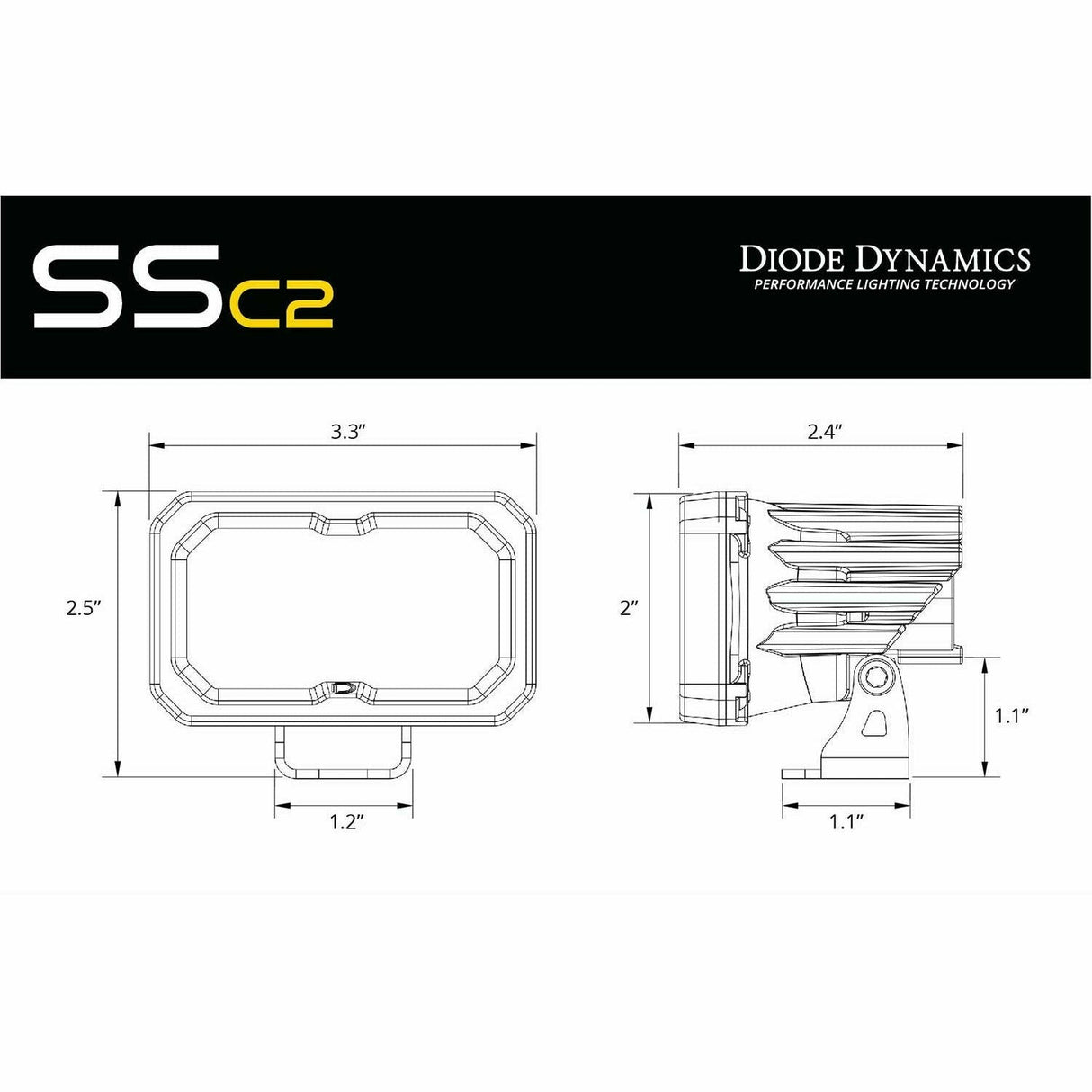 Diode Dynamics Stage Series Sport C2 Pod Light