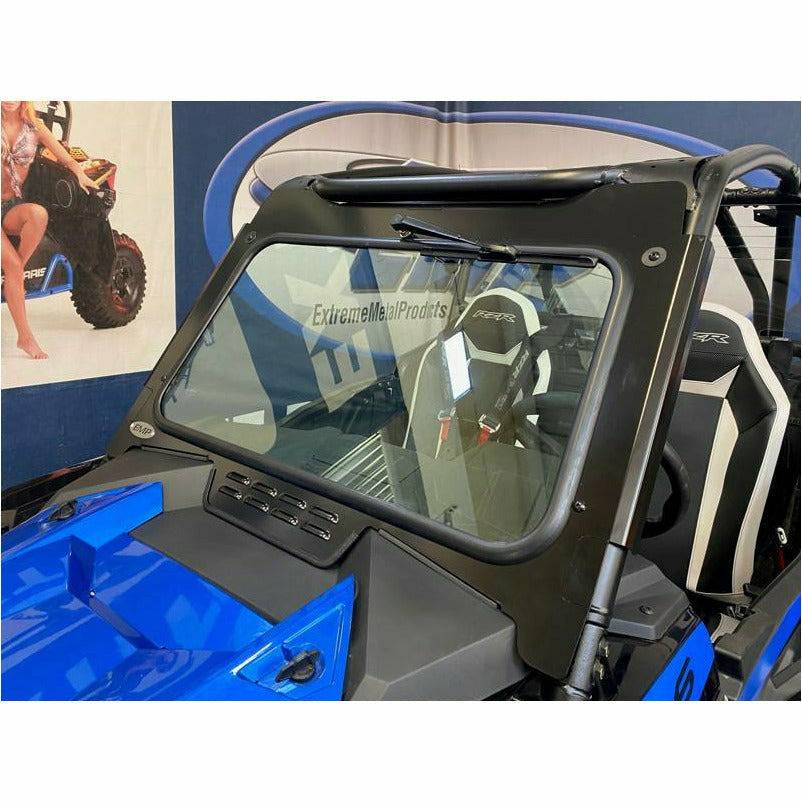 Extreme Metal Products Polaris RZR Turbo S Laminated Glass Windshield with Wiper