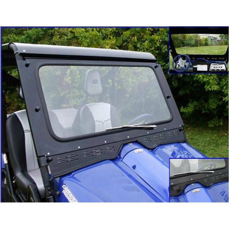 Extreme Metal Products Yamaha Rhino Laminated Glass Windshield with Wiper