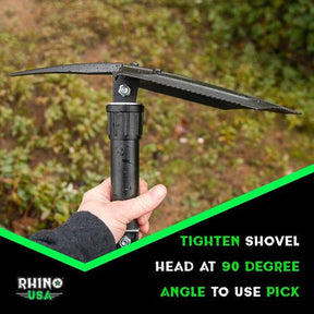 Folding Survival Shovel with Pick
