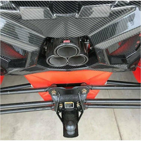 Can Am X3 Carbon Fiber Exhaust Surround / Rear Shroud - Kombustion Motorsports