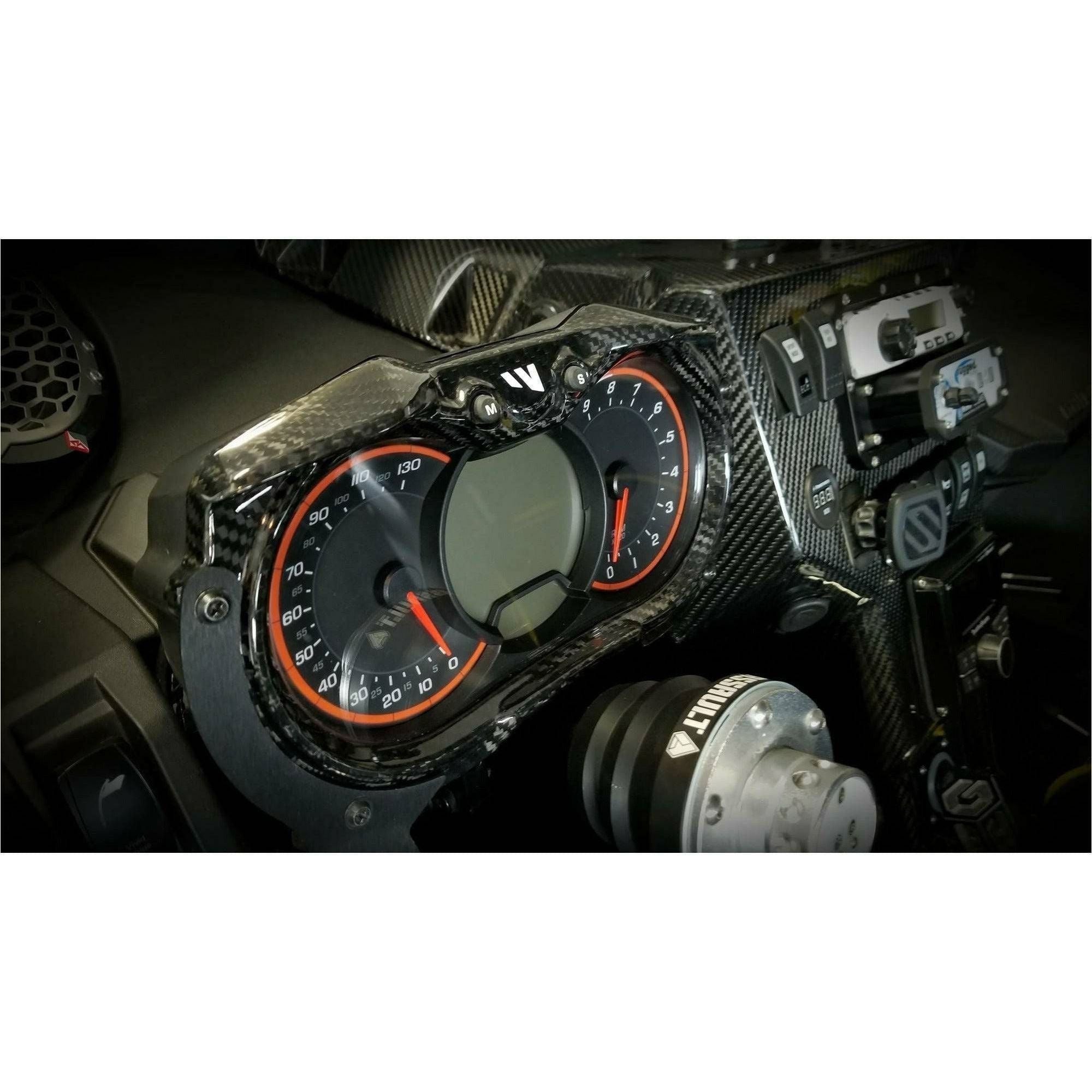 Can Am X3 (2017-2019) Carbon Fiber Gauge Surround | FourWerx