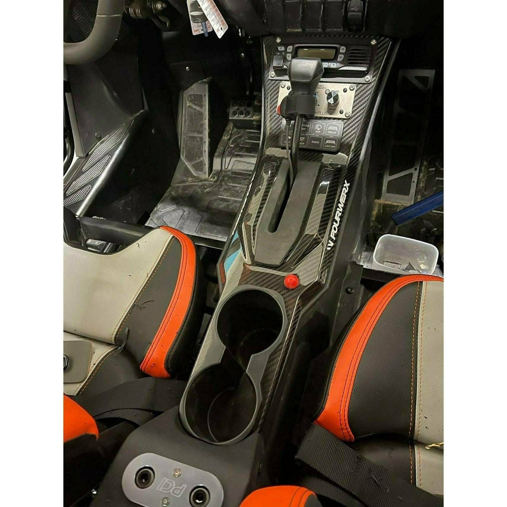 Polaris RZR Pro / Turbo R Carbon Fiber Front Center Console (Full