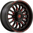 Fuel Off Road D822 Arc Wheel (Gloss Black Milled Red)