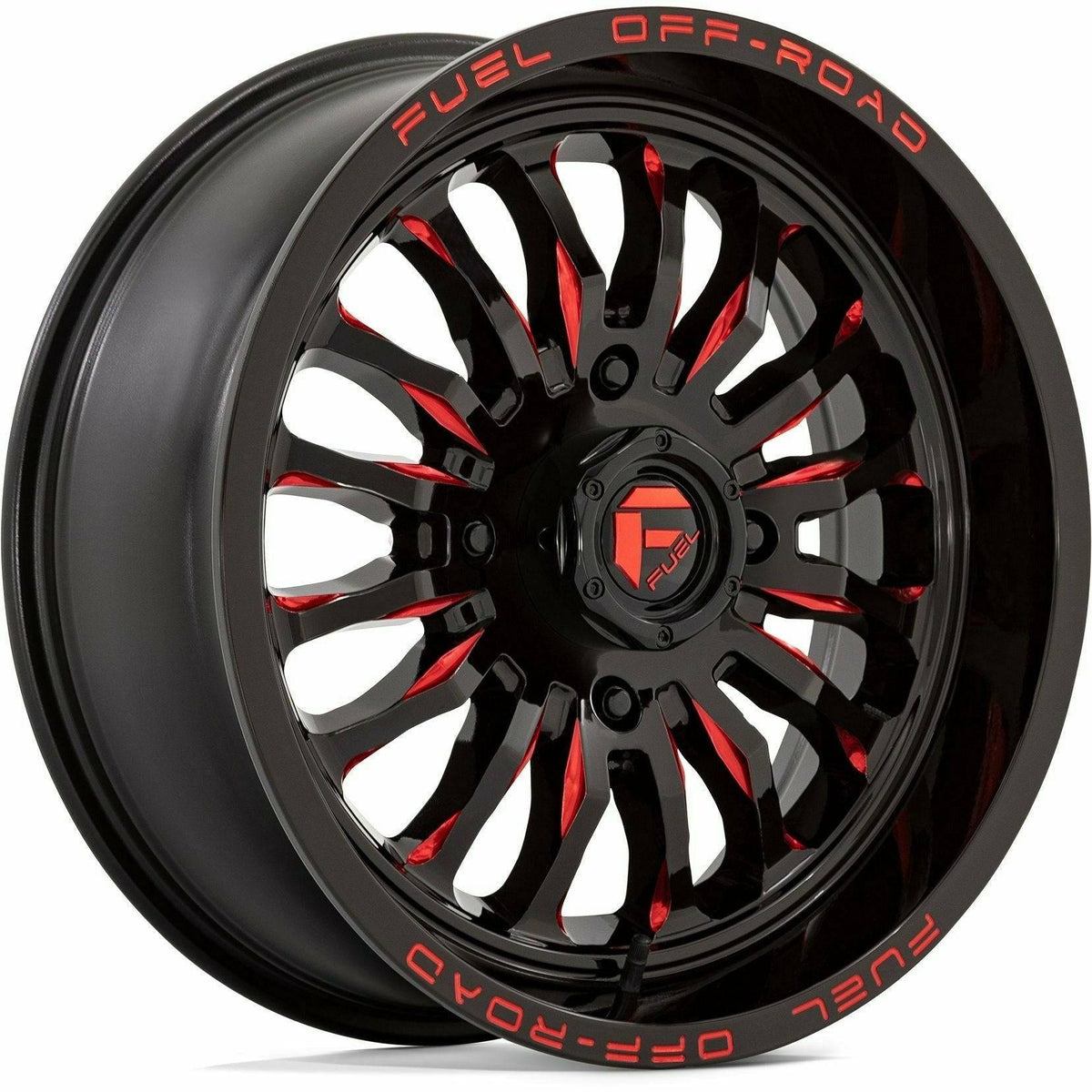 Fuel Off Road D822 Arc Wheel (Gloss Black Milled Red)