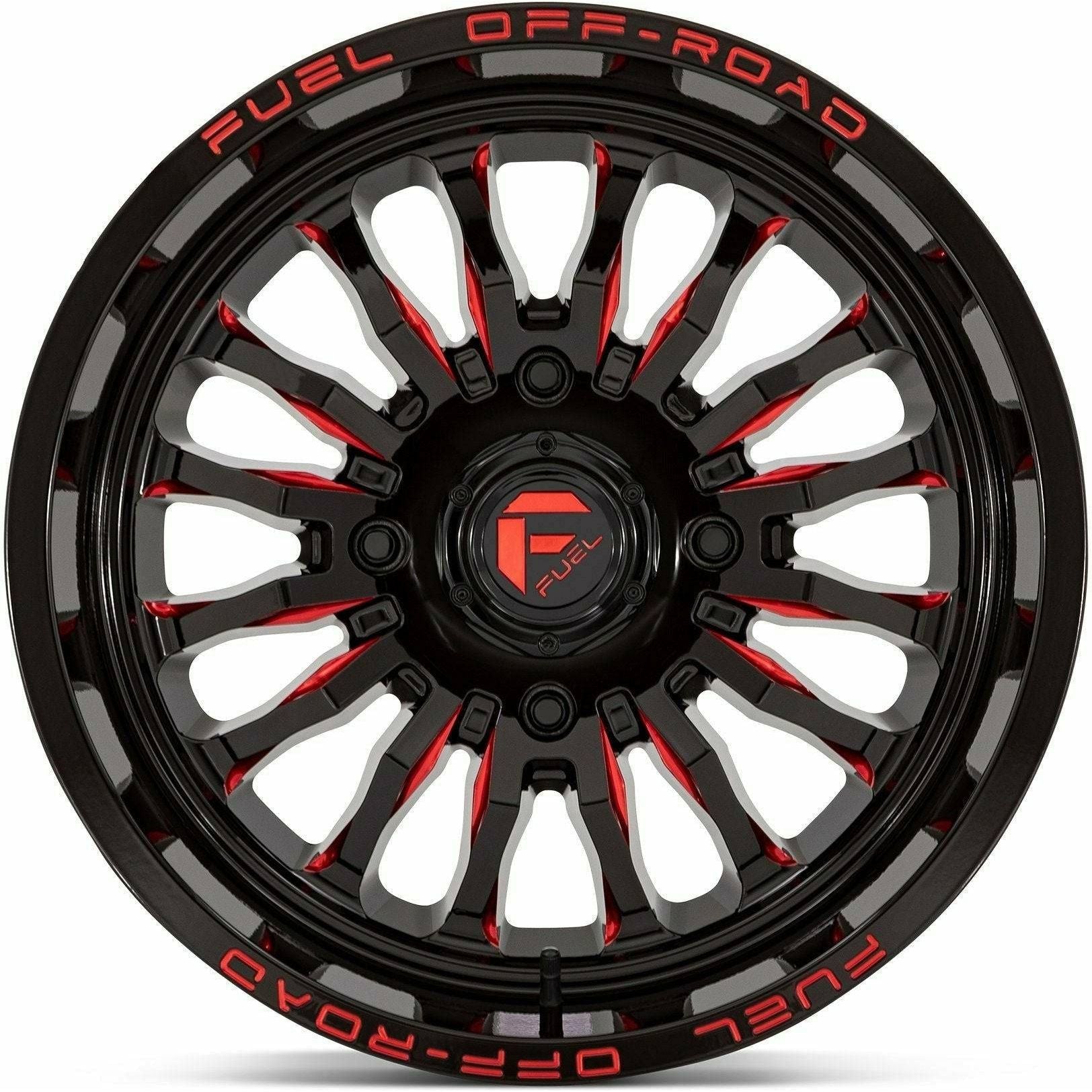 Fuel Off Road D822 Arc Wheel (Gloss Black Milled Red)