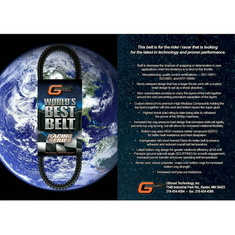 G Boost Can Am Commander / Maverick World’s Best Race Series Drive Belt