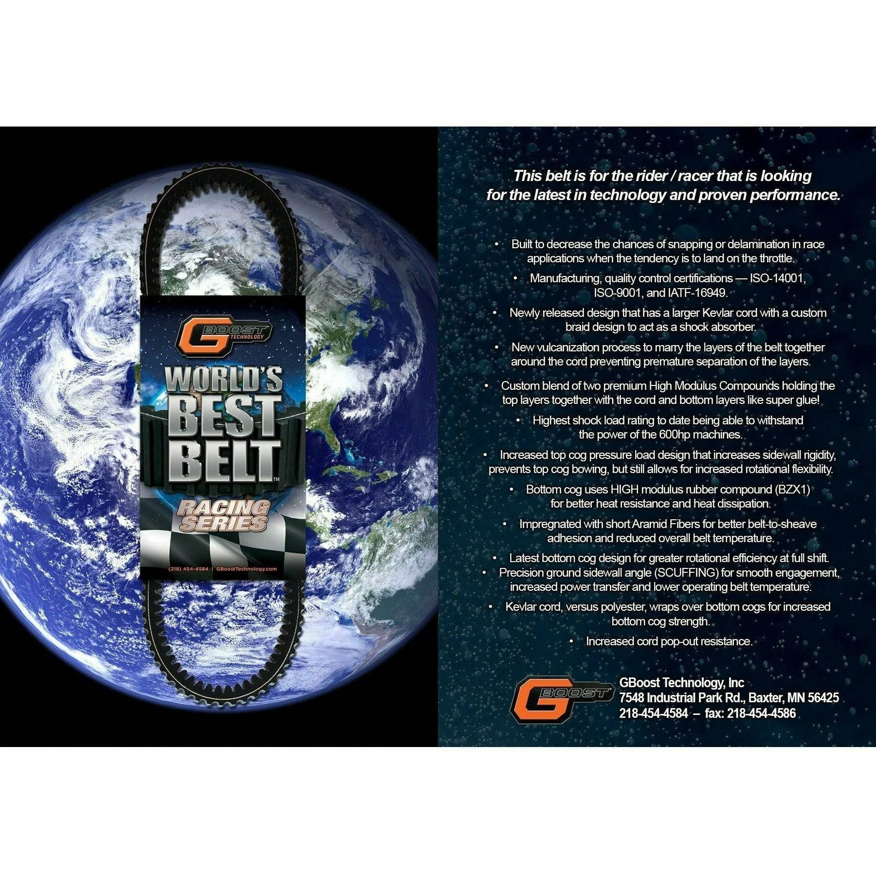 G Boost Can Am World’s Best Race Series Drive Belt