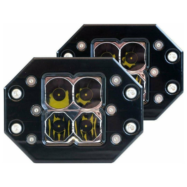 Quattro Flush Mount LED Light Pods (Pair) | Heretic