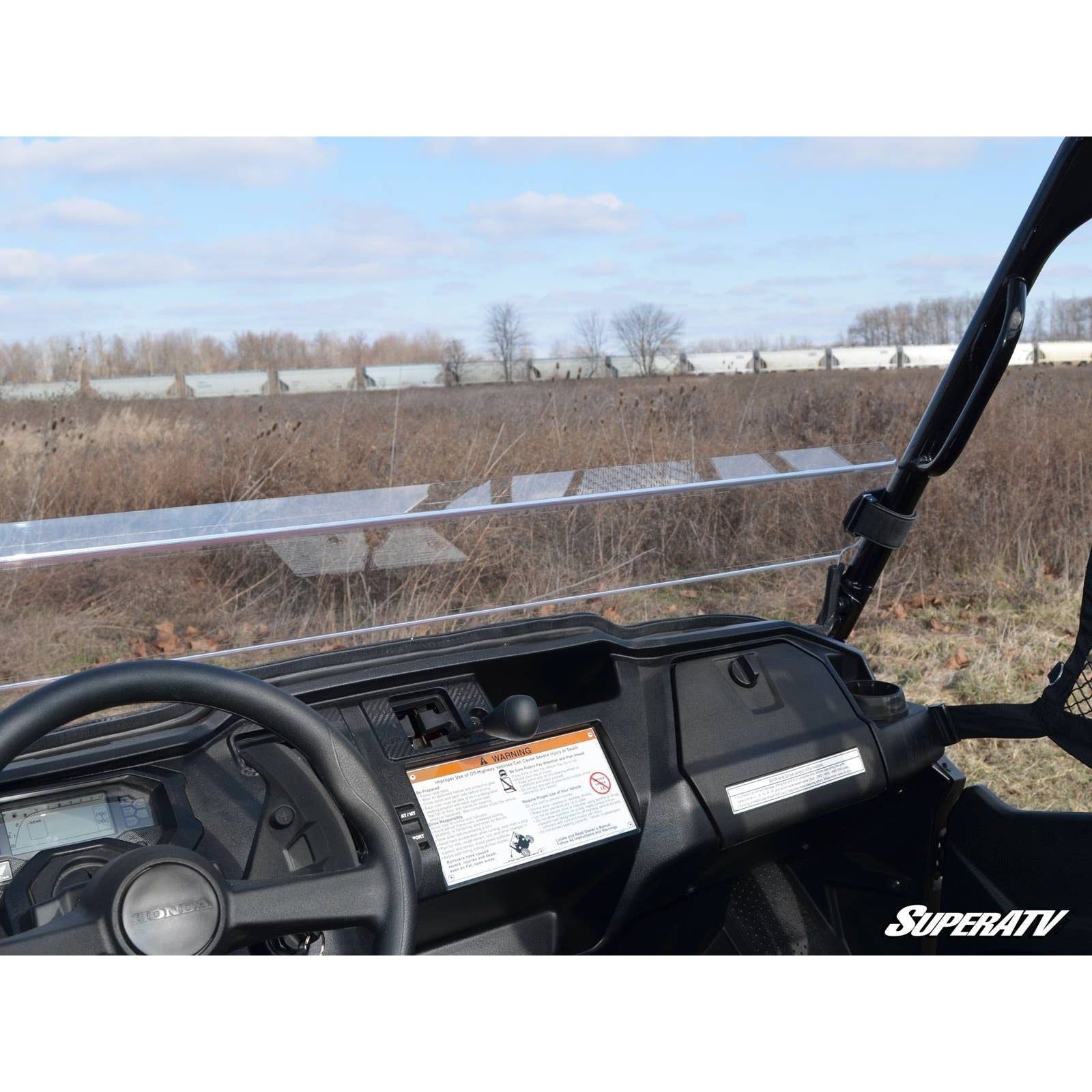 Honda Pioneer 1000 Scratch Resistant Half Windshield