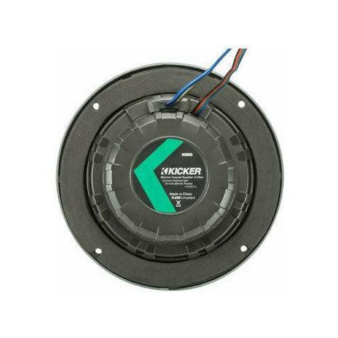 Kicker 6.5" All Weather Coaxial Speakers with LED Lighting