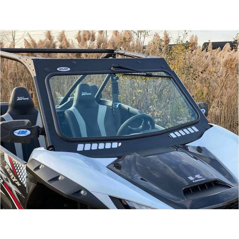 Kawasaki KRX Vented Glass Windshield | Extreme Metal Products