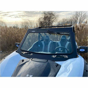 Extreme Metal Products Kawasaki KRX Laminated Glass Windshield with vents (DOT Rated)