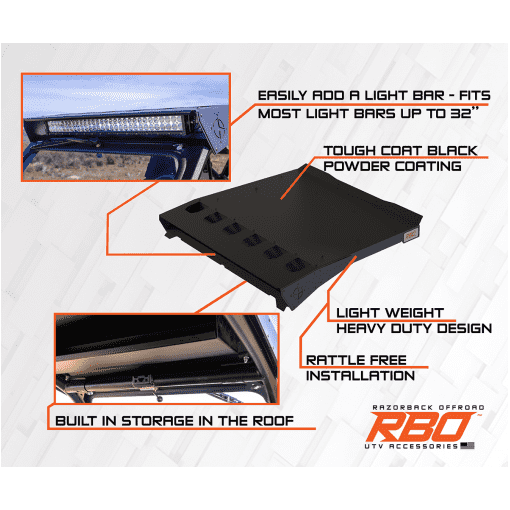 Razorback Offroad Polaris RZR Trail Windshield & Roof Baja Package - Kombustion Motorsports